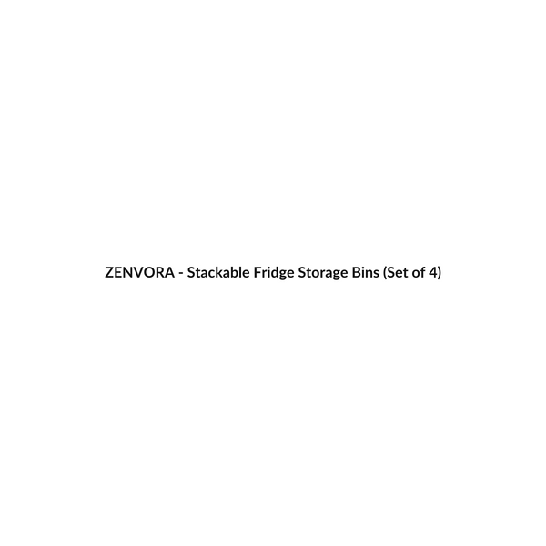 Stackable Fridge Storage Bins (Set of 4)