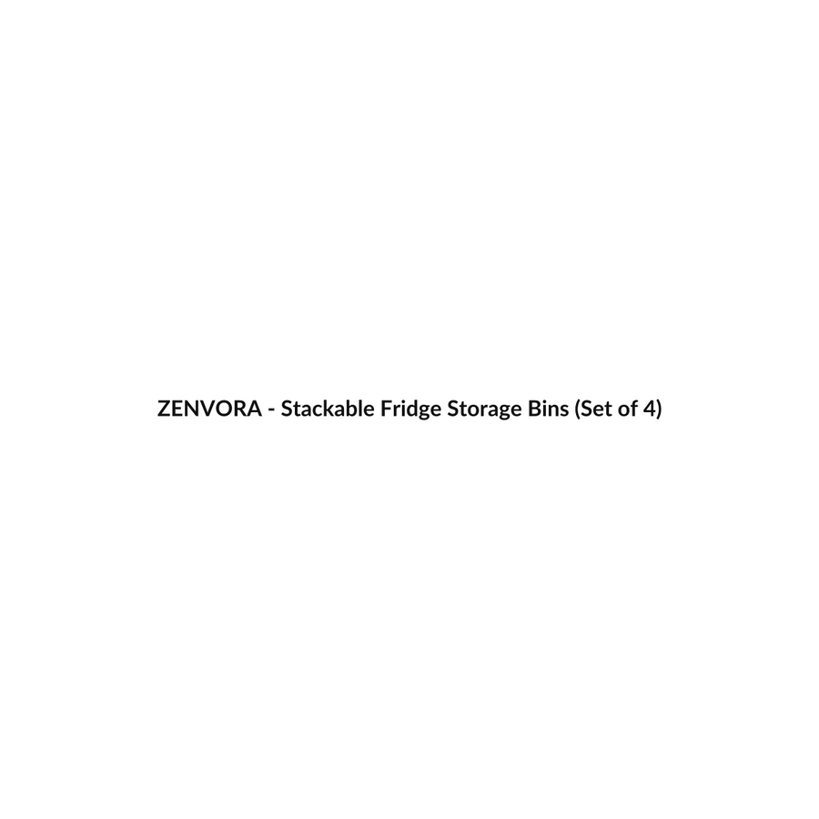 Stackable Fridge Storage Bins (Set of 4)